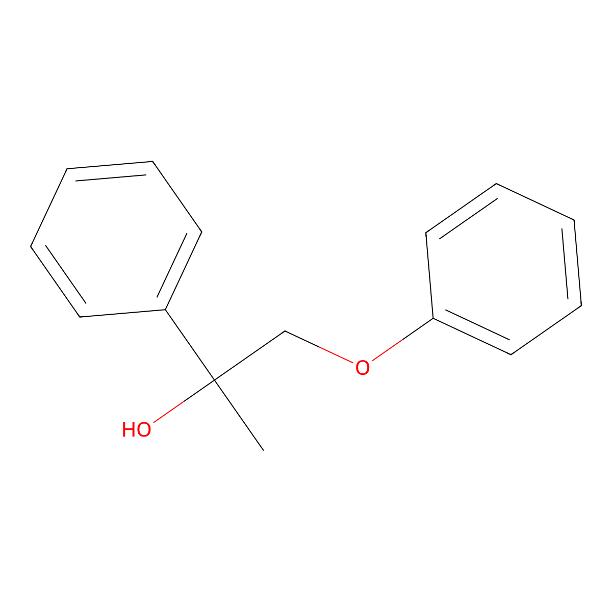 1-Phenoxy-2-phenylpropan-2-ol molecular structure, CAS 155848-04-7