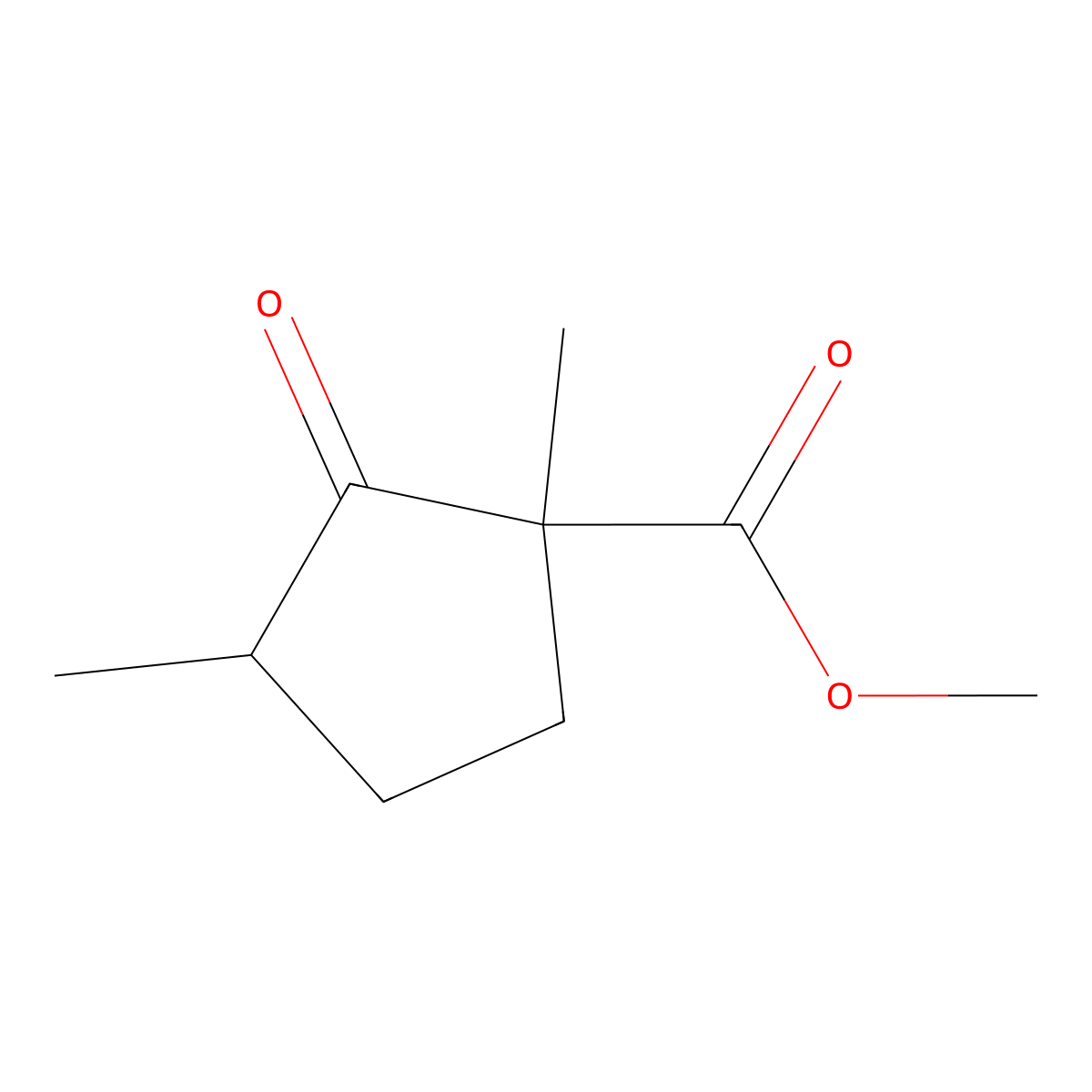 Methyl 1,3-dimethyl-2-oxocyclopentane-1-carboxylate molecular structure, CAS 15585-44-1