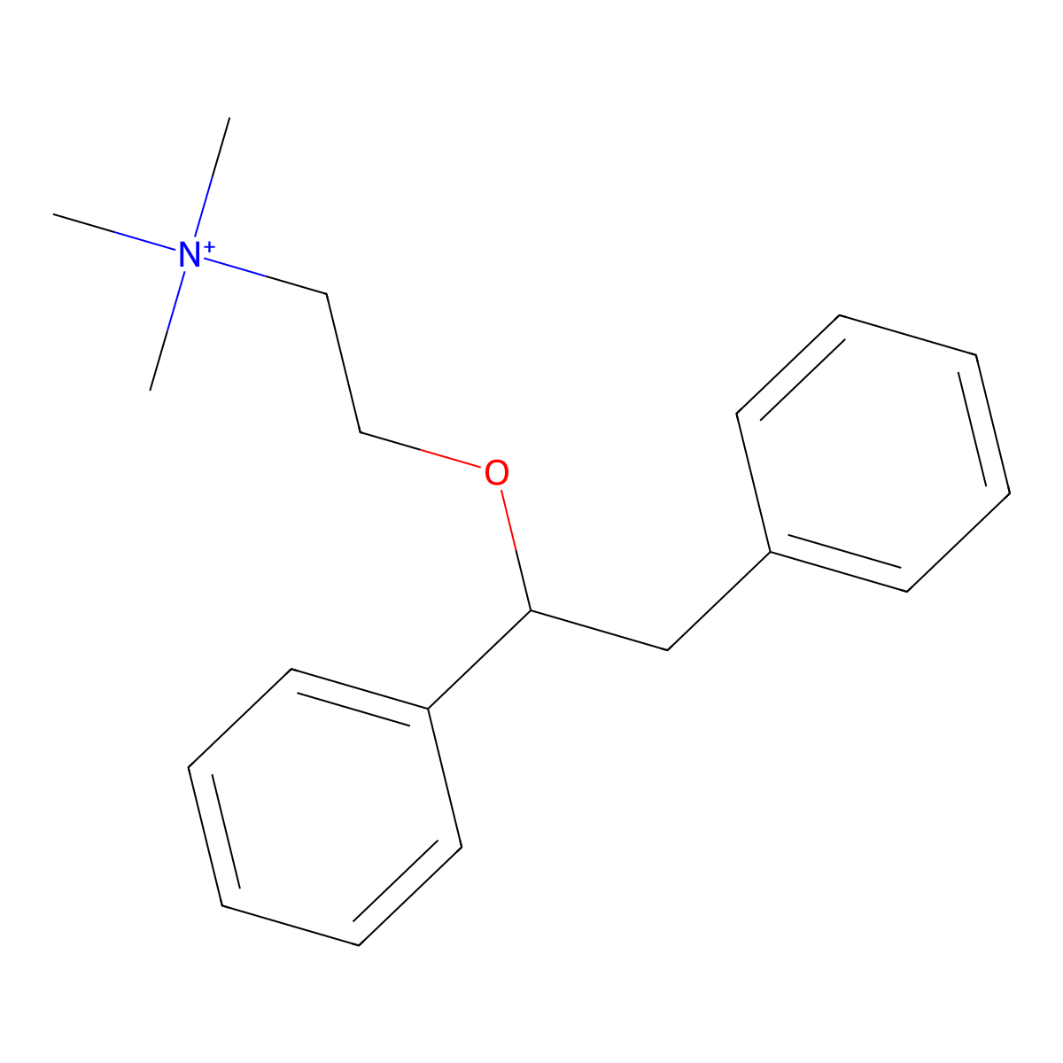 Bibenzonium molecular structure, CAS 15585-70-3