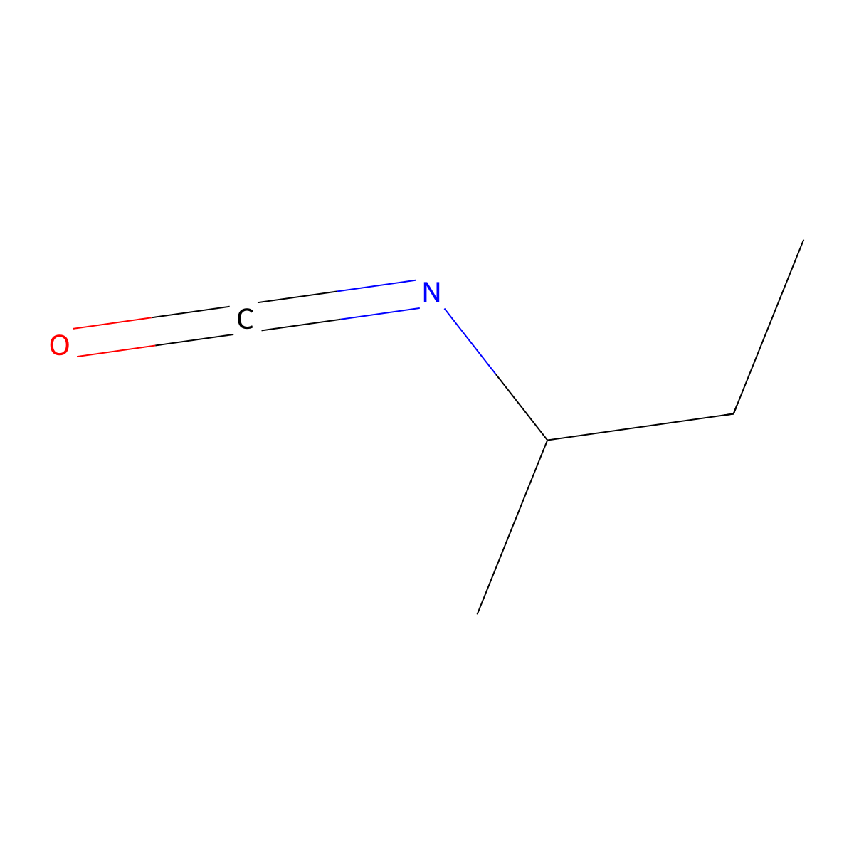 2-Isocyanatobutane molecular structure, CAS 15585-98-5