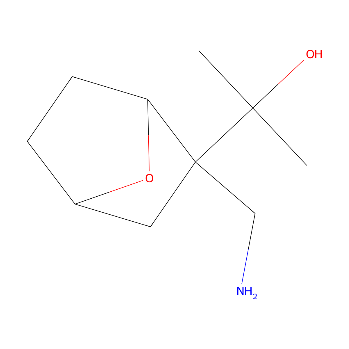 2-[2-(Aminomethyl)-7-oxabicyclo[2.2.1]heptan-2-yl]propan-2-ol molecular structure, CAS 1558573-74-2