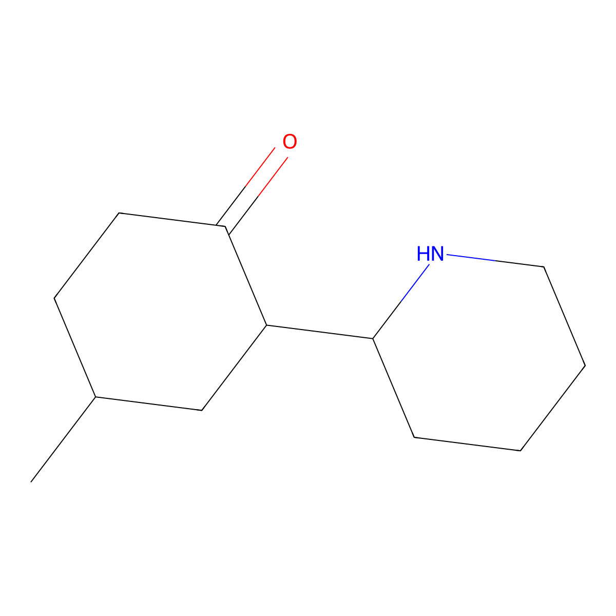 4-Methyl-2-(piperidin-2-yl)cyclohexan-1-one molecular structure, CAS 1558591-23-3