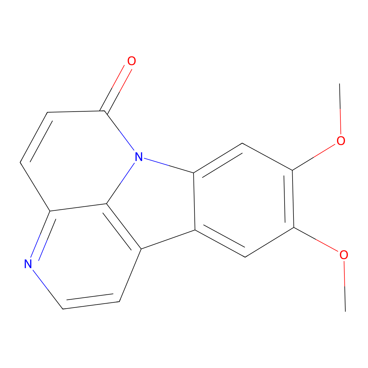 9,10-Dimethoxycanthin-6-one molecular structure, CAS 155861-51-1