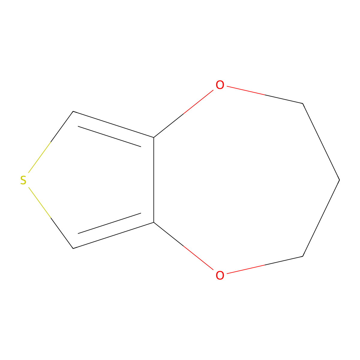3,4-Propylenedioxythiophene molecular structure, CAS 155861-77-1