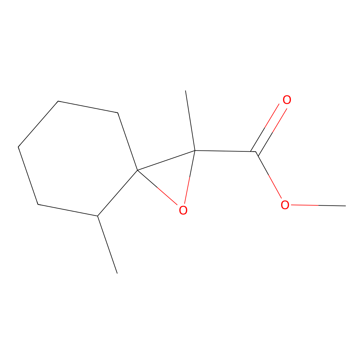 Methyl 2,4-dimethyl-1-oxaspiro[2.5]octane-2-carboxylate molecular structure, CAS 1558612-95-5