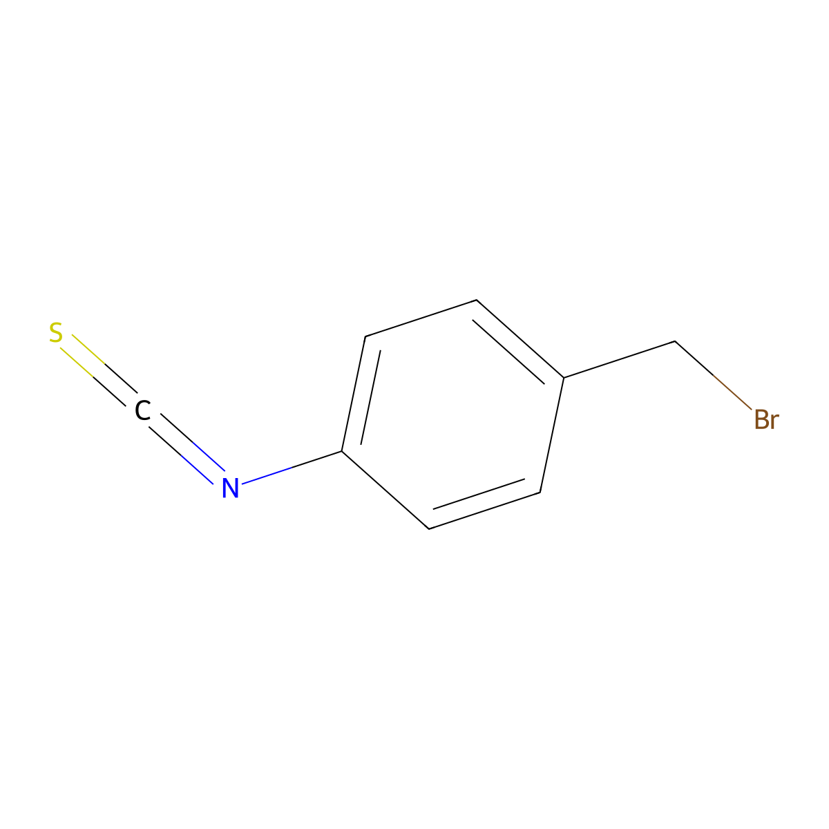 1-(Bromomethyl)-4-isothiocyanatobenzene molecular structure, CAS 155863-32-4