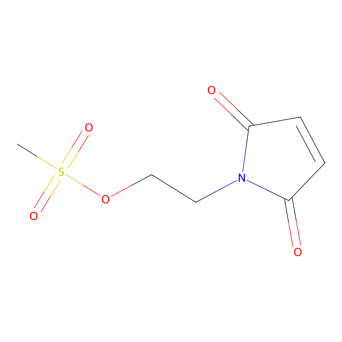 2-Maleimidoethyl mesylate molecular structure, CAS 155863-36-8
