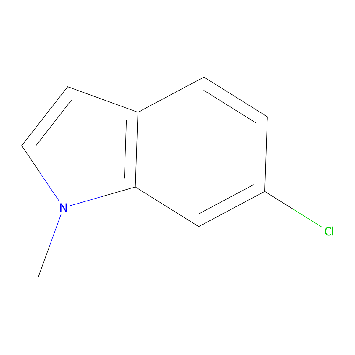6-Chloro-1-methyl-1H-indole molecular structure, CAS 155868-51-2