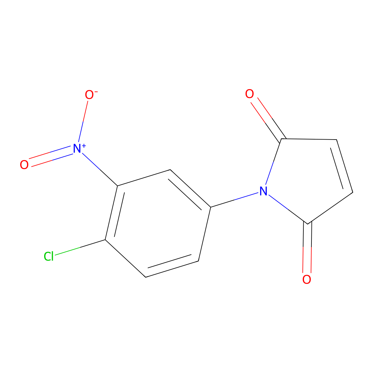 1-(4-chloro-3-nitrophenyl)-2,5-dihydro-1H-pyrrole-2,5-dione molecular structure, CAS 155873-64-6