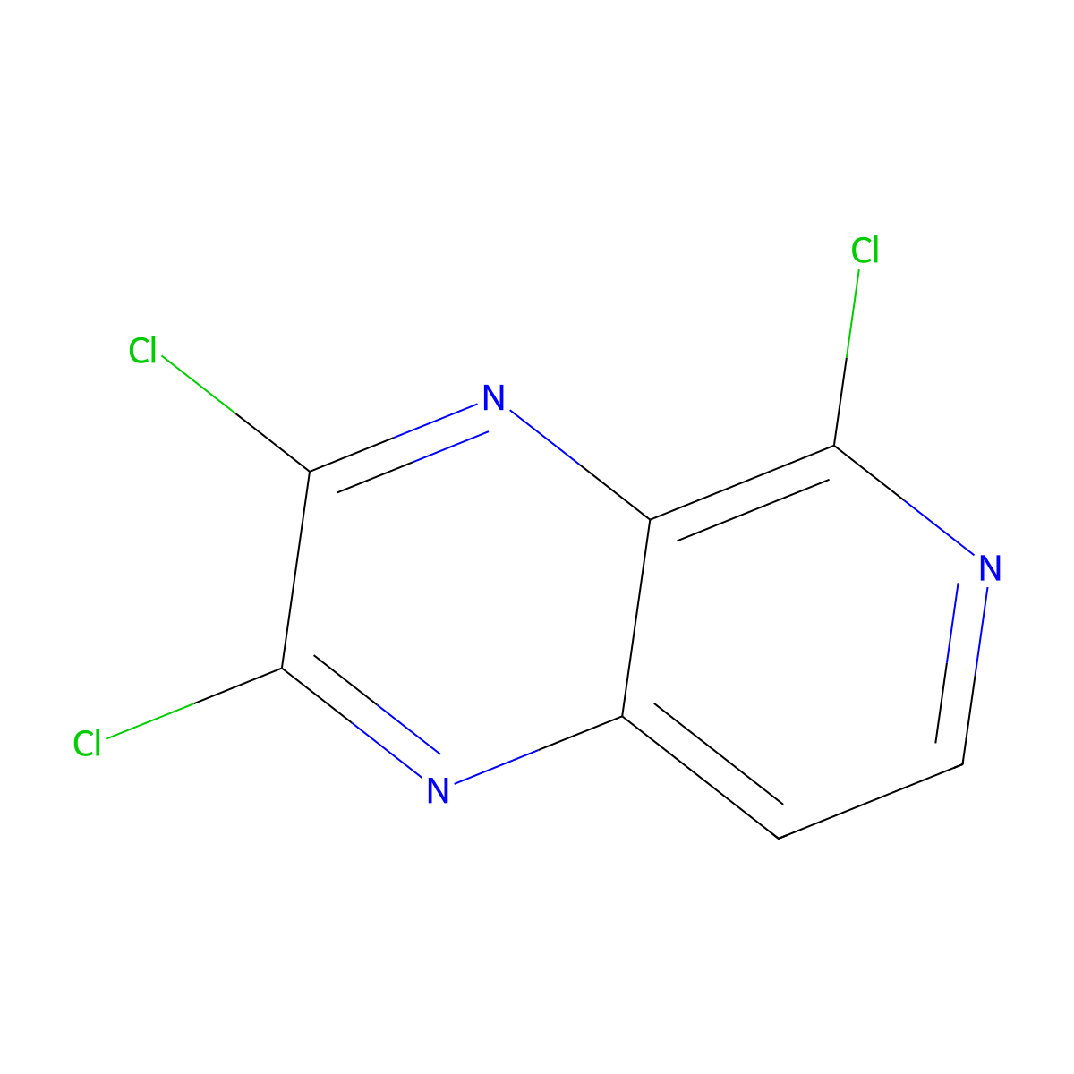 2,3,5-Trichloropyrido[3,4-b]pyrazine molecular structure, CAS 1558736-17-6