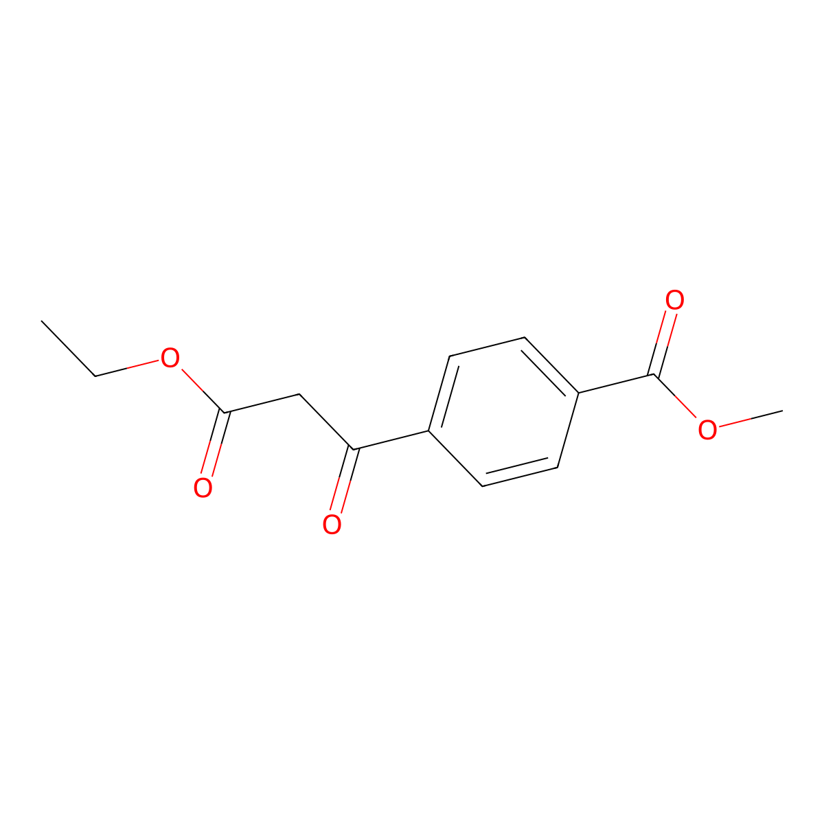 Methyl 4-(3-ethoxy-3-oxopropanoyl)benzoate molecular structure, CAS 155877-84-2
