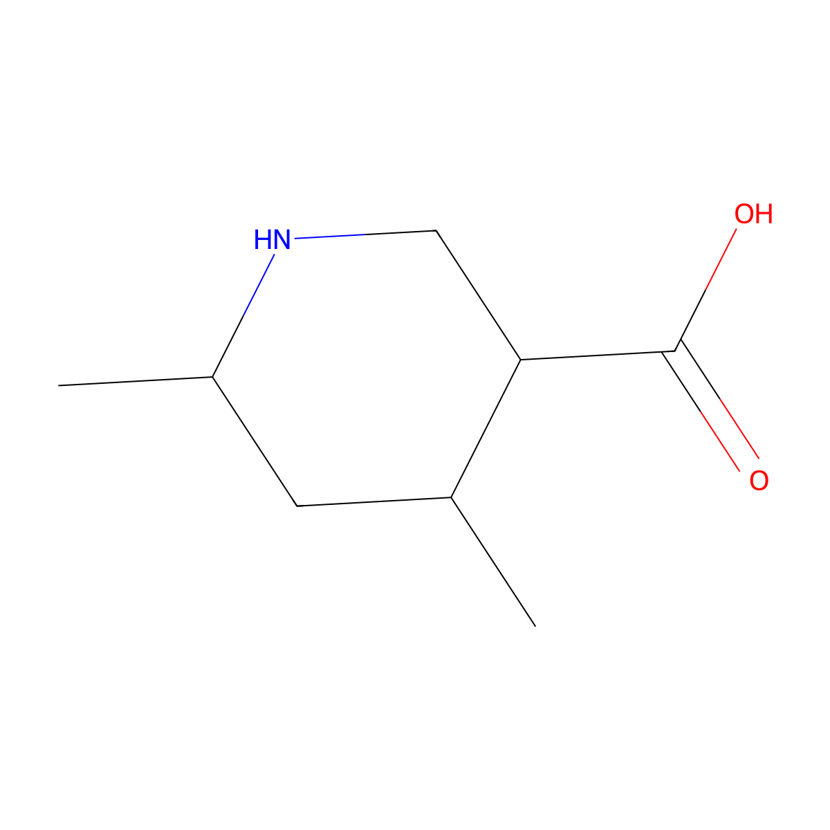 4,6-Dimethylpiperidine-3-carboxylic acid molecular structure, CAS 1558873-80-5