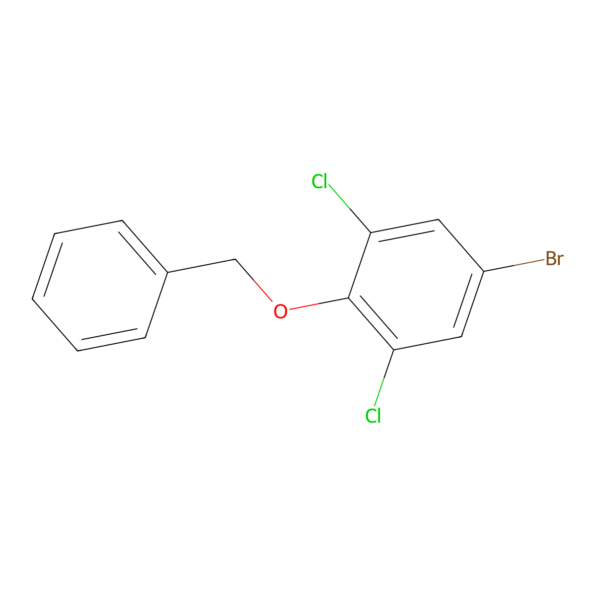 2-(Benzyloxy)-5-bromo-1,3-dichlorobenzene molecular structure, CAS 155891-94-4