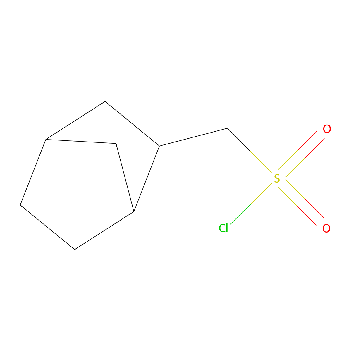Bicyclo[2.2.1]heptan-2-ylmethanesulfonyl chloride molecular structure, CAS 1558973-42-4