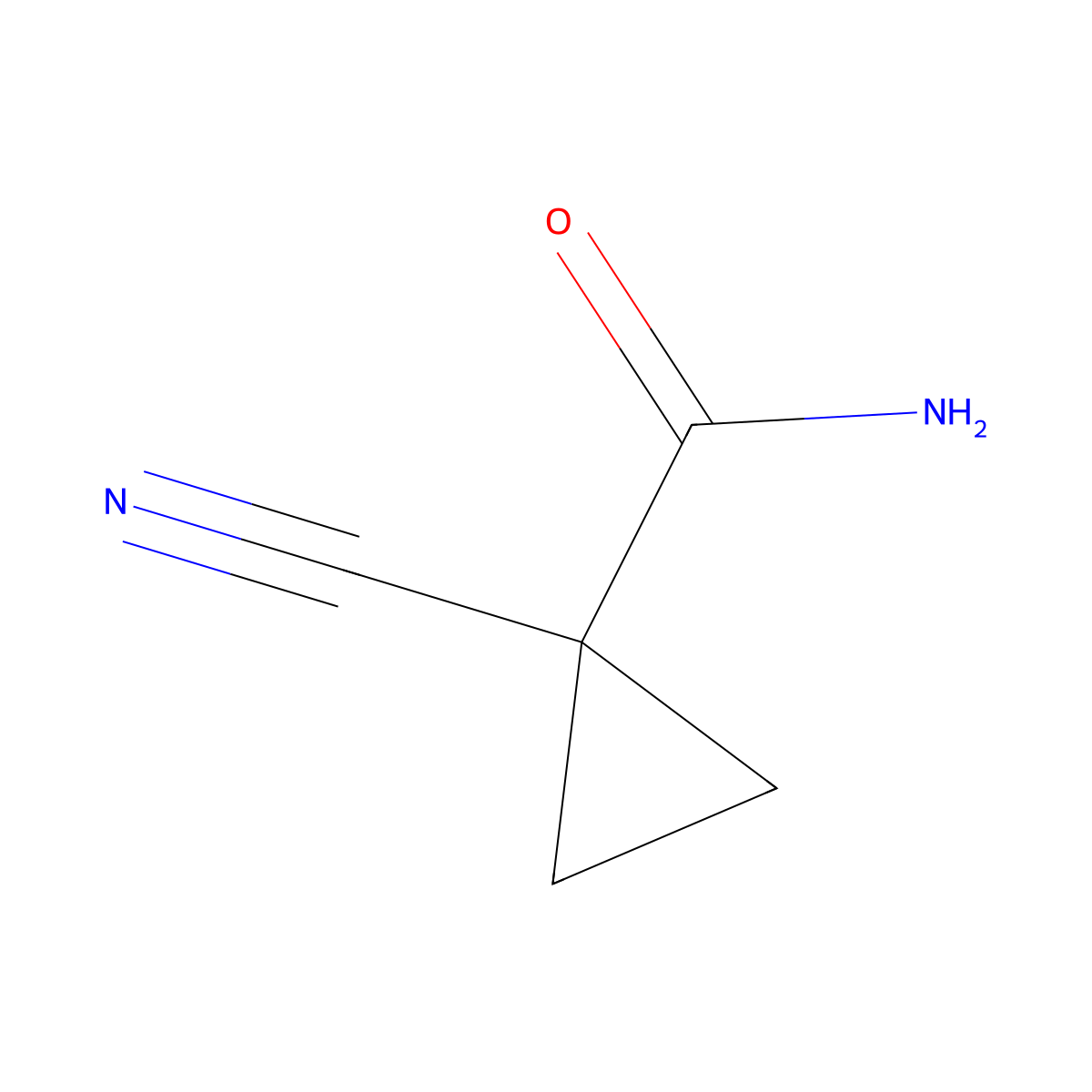 1-Cyanocyclopropane-1-carboxamide molecular structure, CAS 1559-04-2
