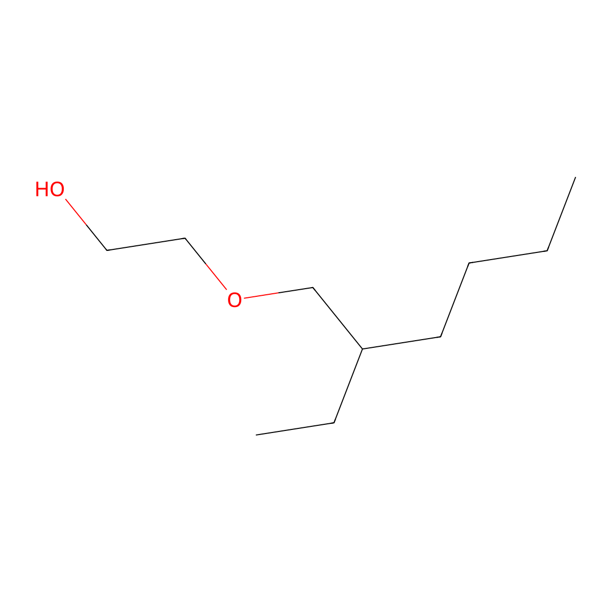 2-(2-Ethylhexyloxy)ethanol molecular structure, CAS 1559-35-9