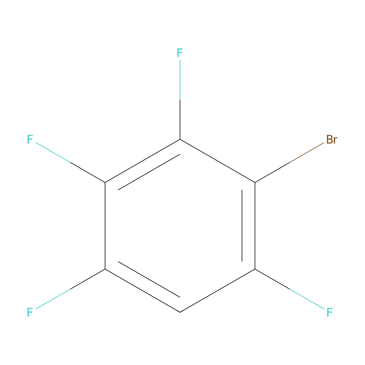 2-Bromo-1,3,4,5-tetrafluorobenzene molecular structure, CAS 1559-86-0