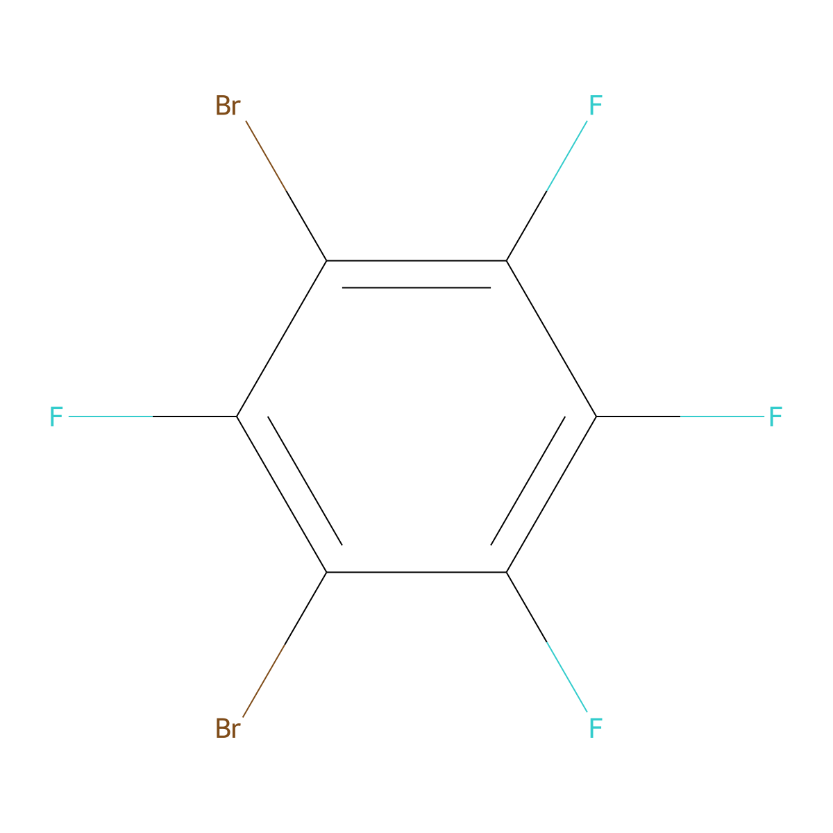 1,3-Dibromotetrafluorobenzene molecular structure, CAS 1559-87-1