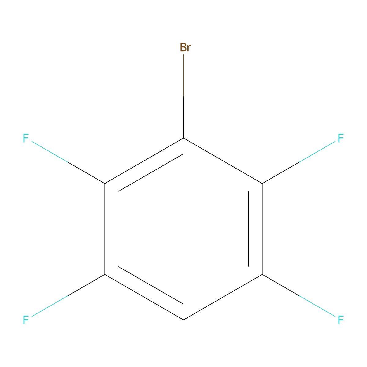 3-Bromo-1,2,4,5-tetrafluorobenzene molecular structure, CAS 1559-88-2