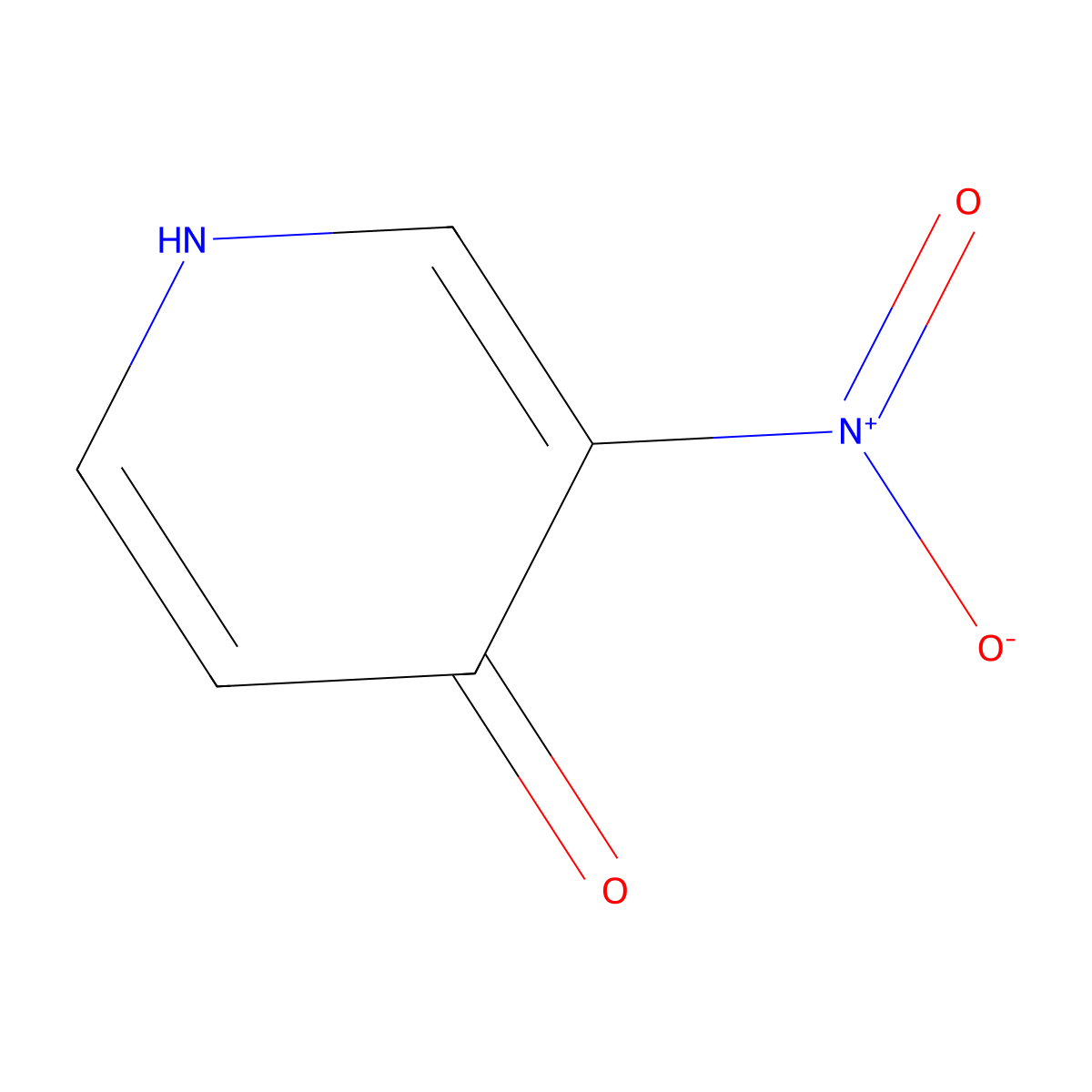 3-Nitro-1,4-dihydropyridin-4-one molecular structure, CAS 15590-90-6