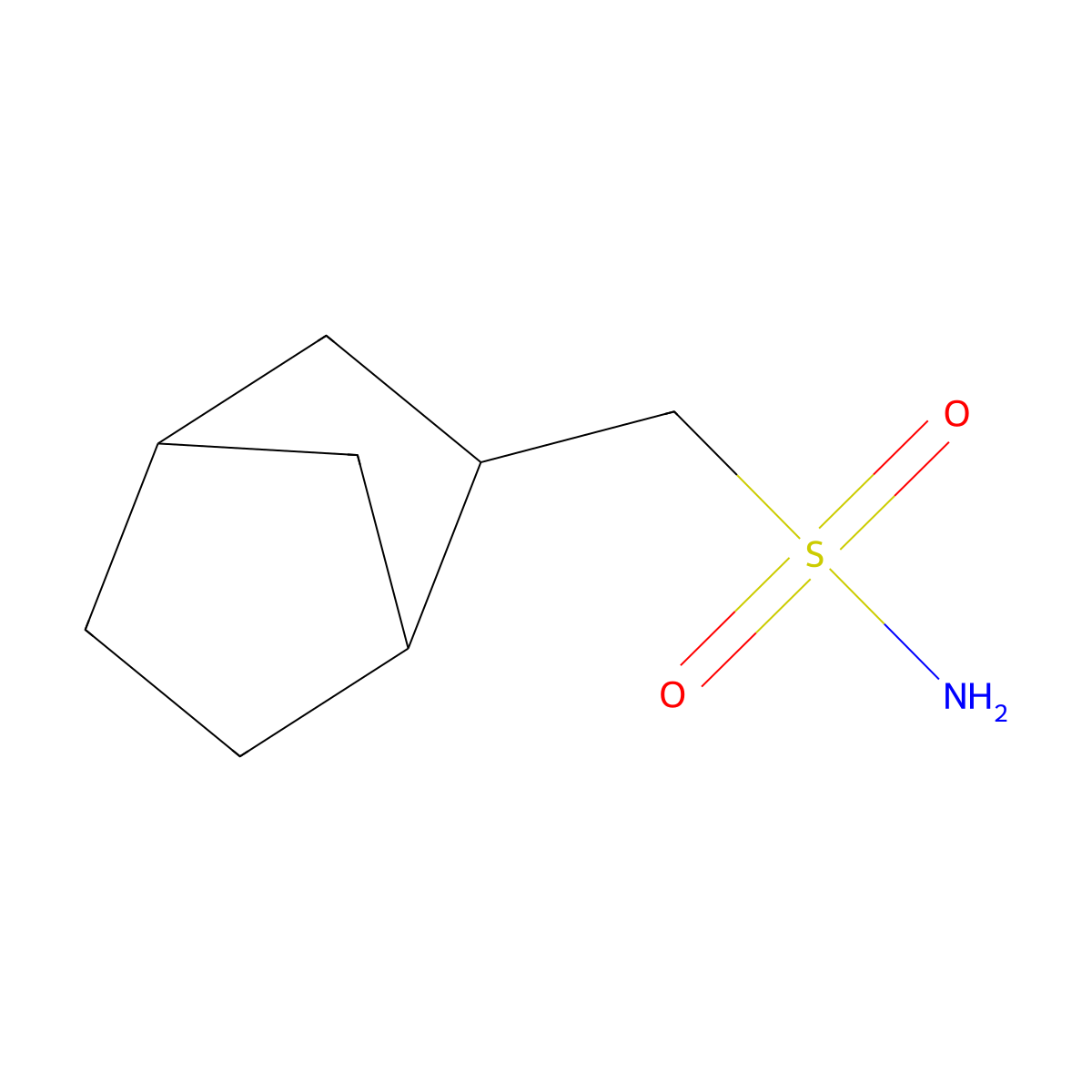 {Bicyclo[2.2.1]heptan-2-yl}methanesulfonamide molecular structure, CAS 1559009-11-8