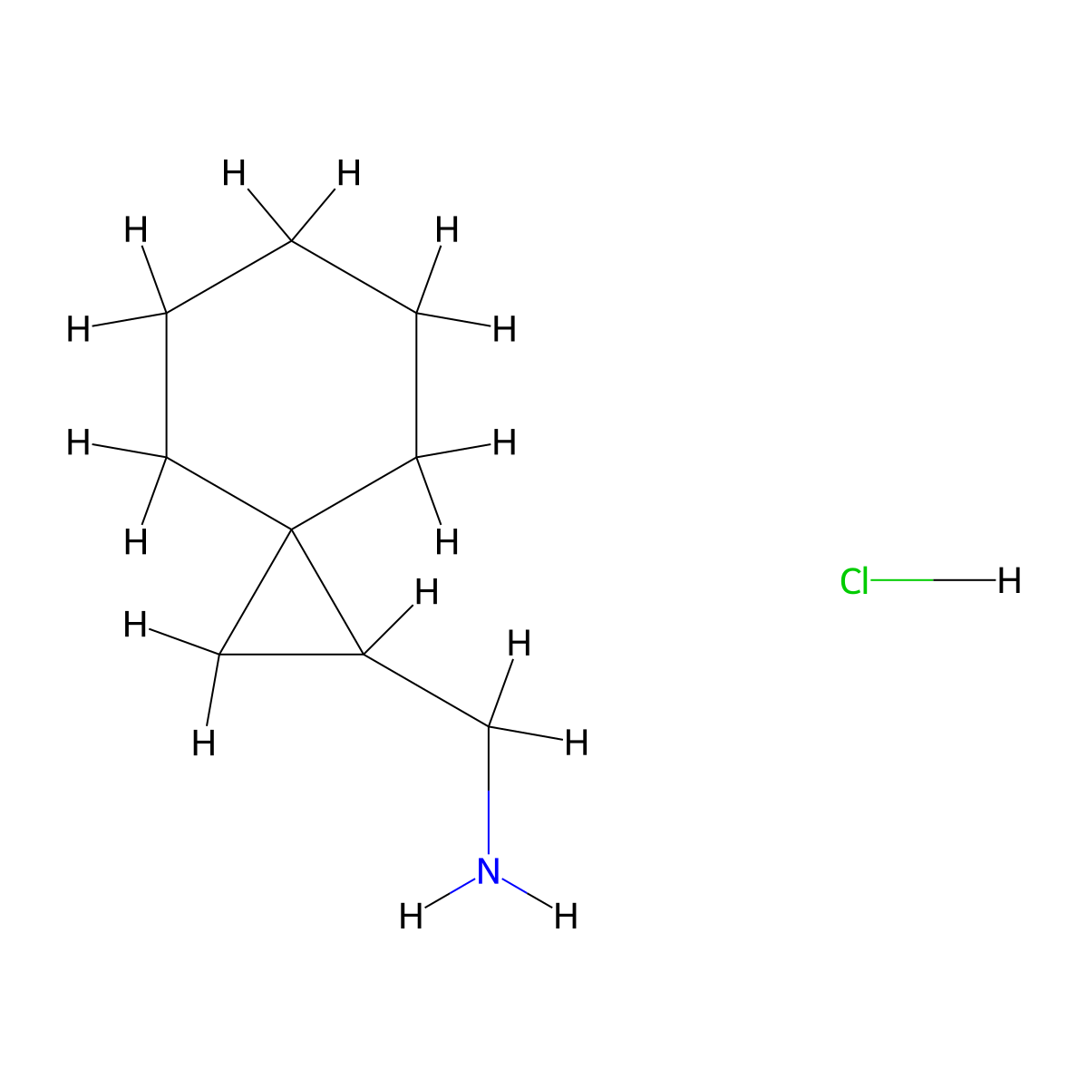 {Spiro[2.5]octan-1-yl}methanamine hydrochloride molecular structure, CAS 1559059-75-4