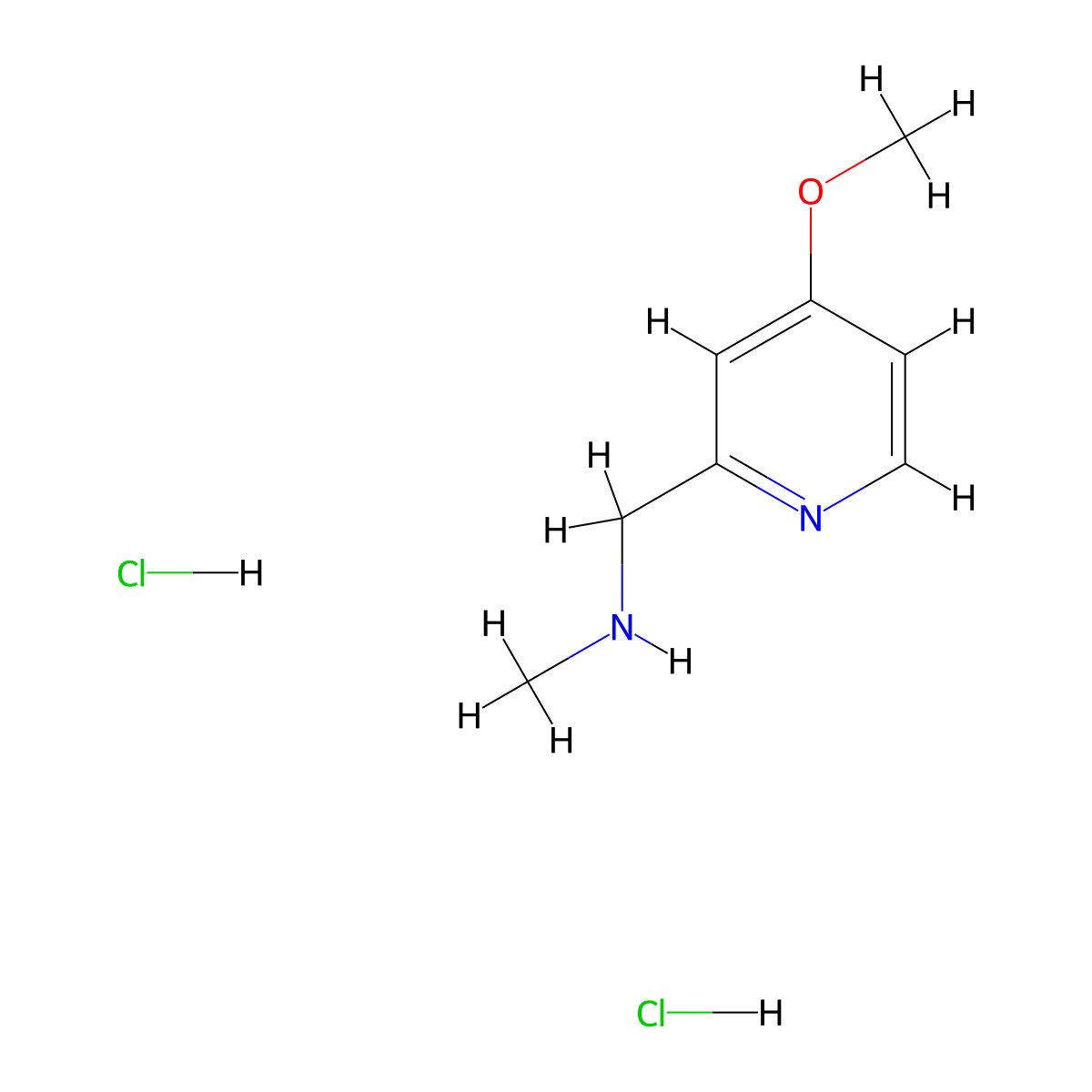 [(4-Methoxy-2-pyridinyl)methyl]methylamine dihydrochloride molecular structure, CAS 1559059-77-6