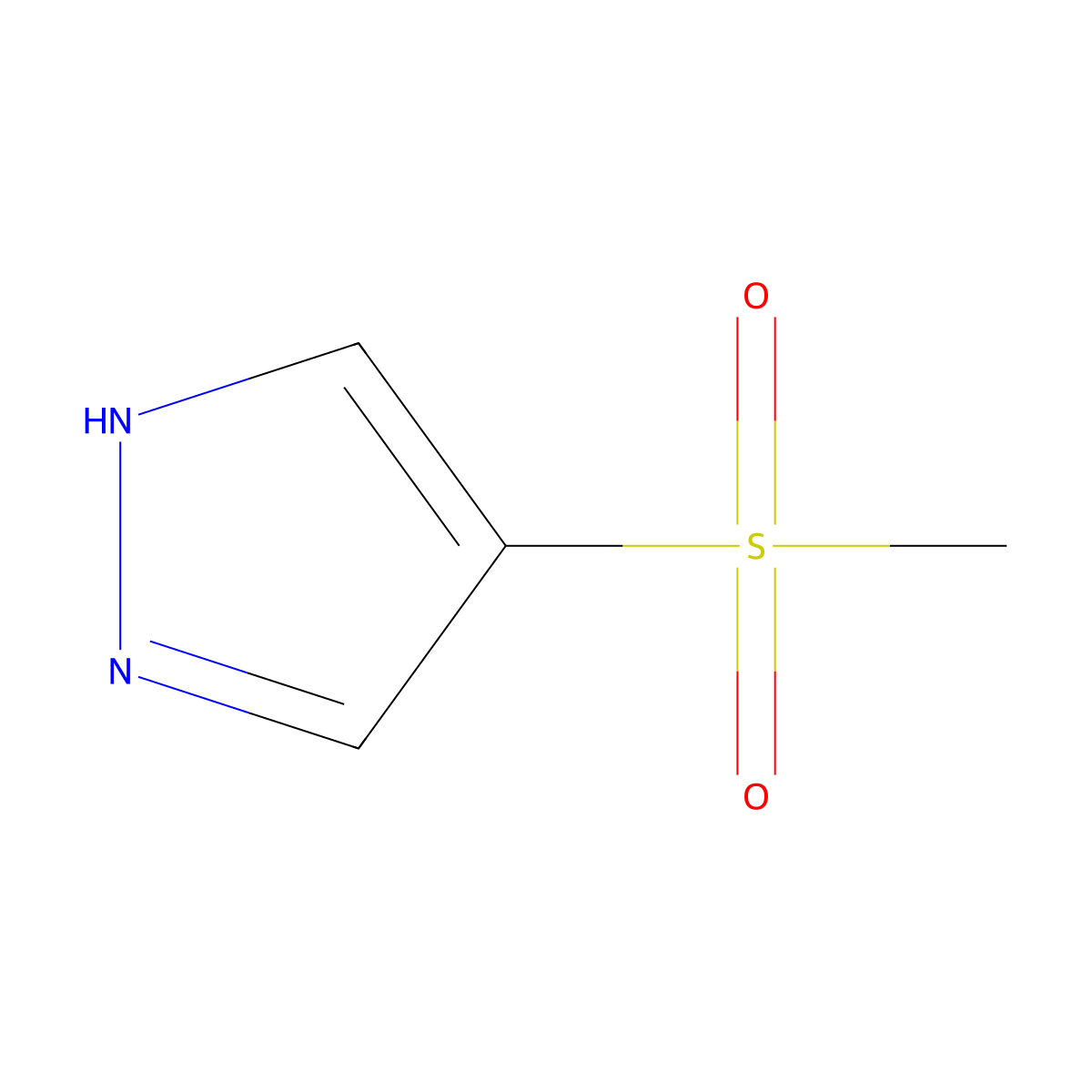4-(Methylsulfonyl)-1H-pyrazole molecular structure, CAS 1559062-17-7