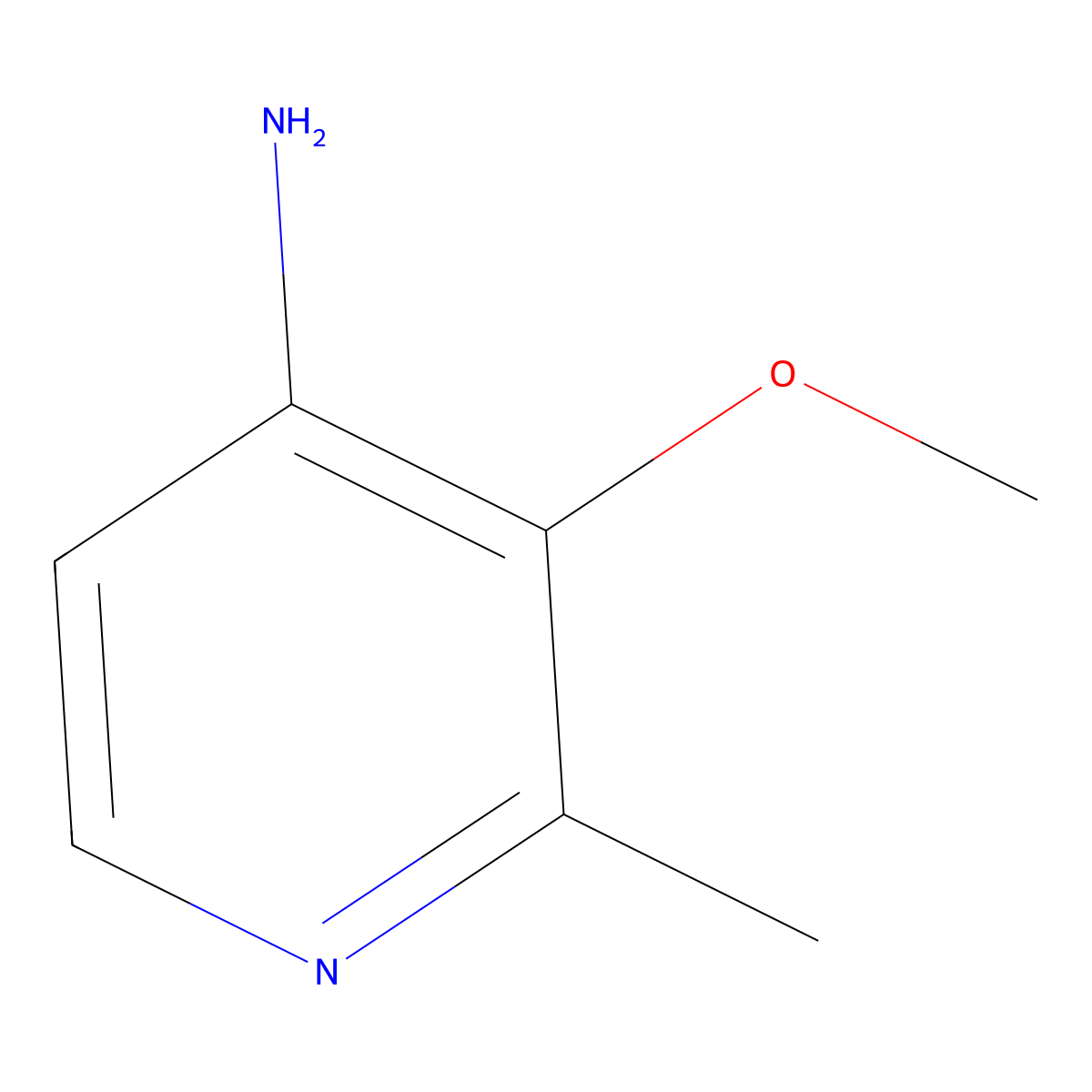 3-Methoxy-2-methylpyridin-4-amine molecular structure, CAS 1559064-12-8