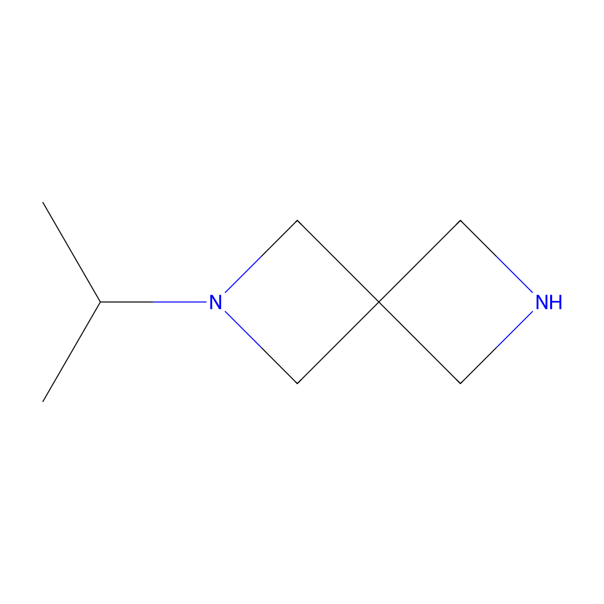 2-Isopropyl-2,6-diazaspiro[3.3]heptane molecular structure, CAS 1559064-13-9