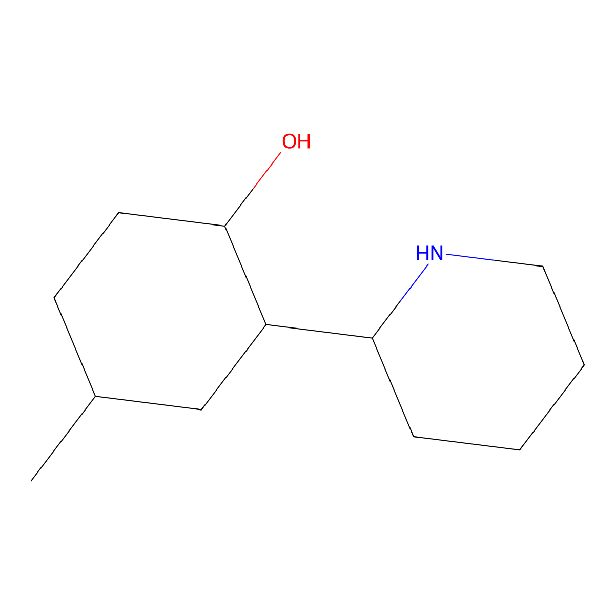 4-Methyl-2-(piperidin-2-yl)cyclohexan-1-ol molecular structure, CAS 1559114-54-3