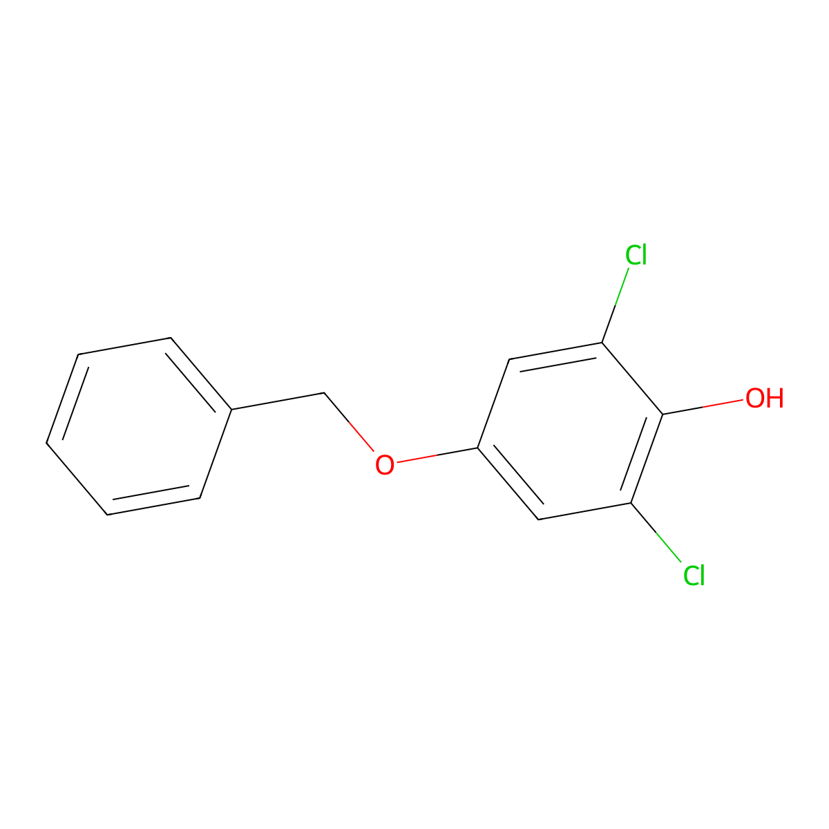 2,6-Dichloro-4-benzyloxyphenol molecular structure, CAS 155916-12-4