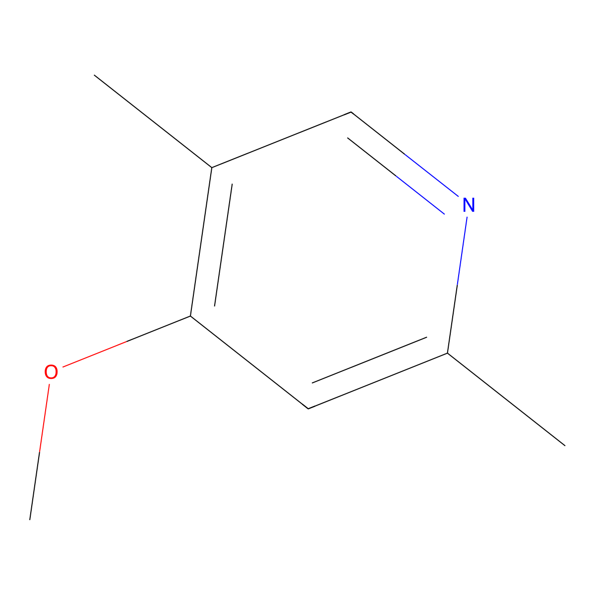 4-Methoxy-2,5-dimethylpyridine molecular structure, CAS 155919-10-1