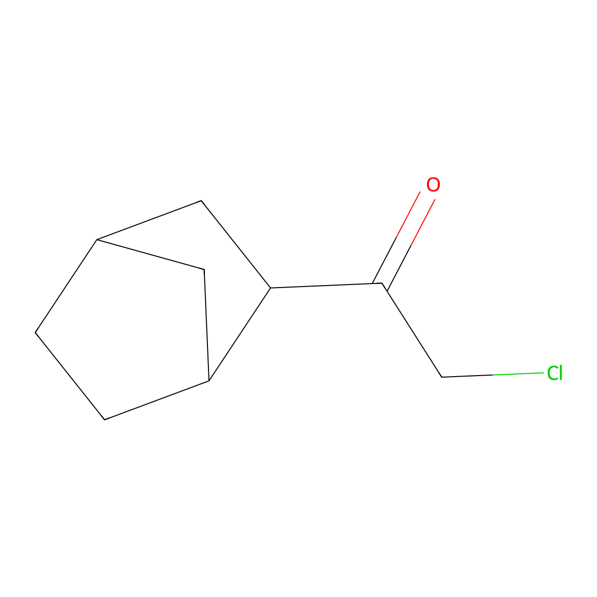 1-{Bicyclo[2.2.1]heptan-2-yl}-2-chloroethan-1-one molecular structure, CAS 1559225-34-1