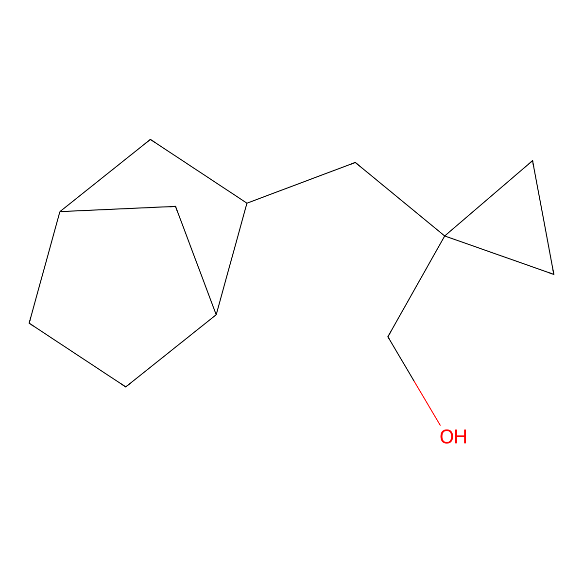 [1-({Bicyclo[2.2.1]heptan-2-yl}methyl)cyclopropyl]methanol molecular structure, CAS 1559247-35-6