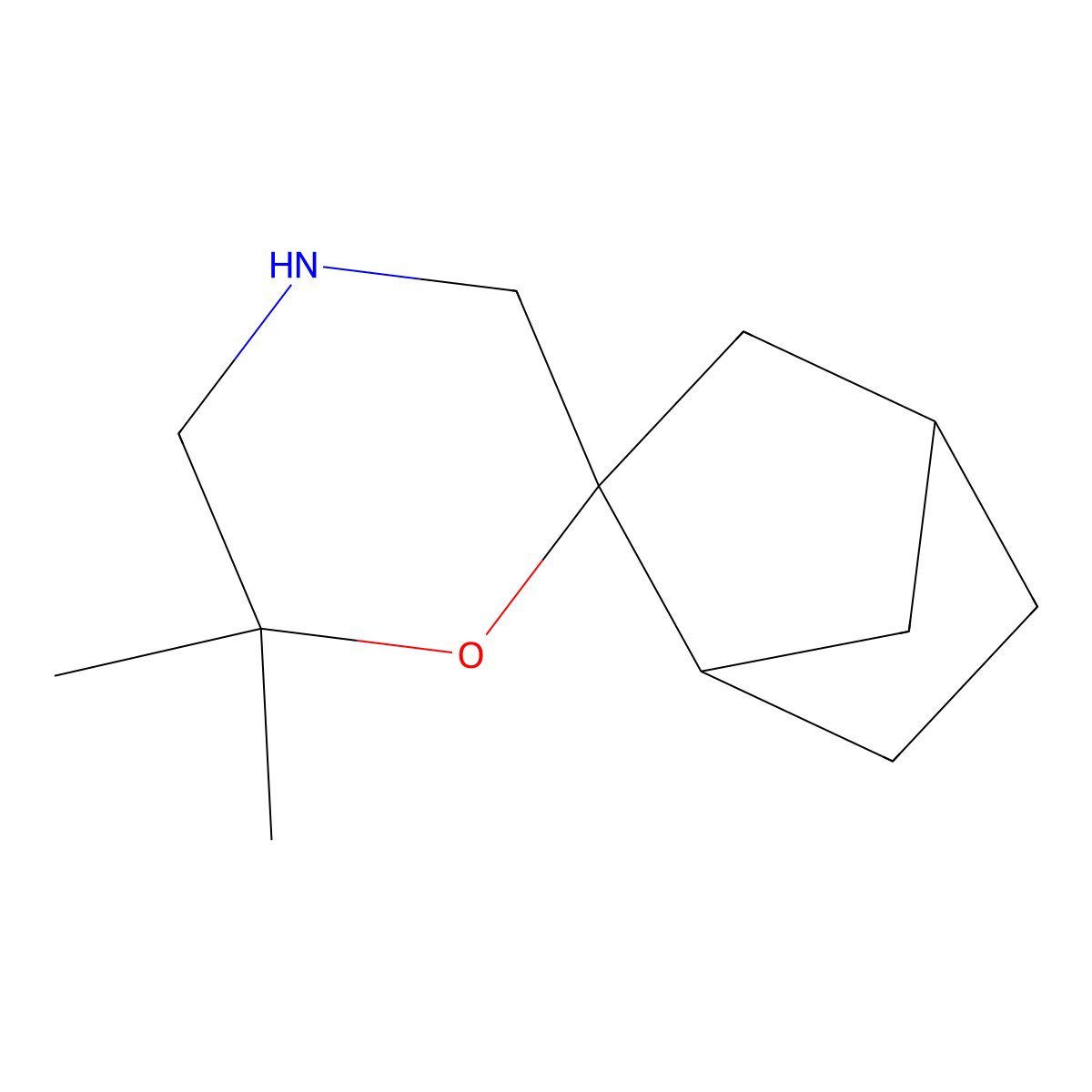 6',6'-Dimethylspiro[bicyclo[2.2.1]heptane-2,2'-morpholine] molecular structure, CAS 1559261-83-4