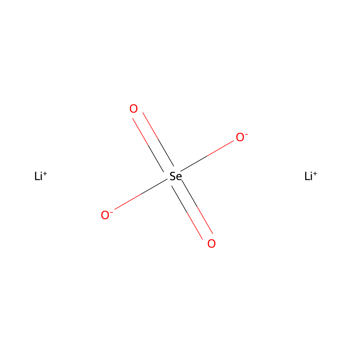 Selenic acid, lithium salt (1:2) molecular structure, CAS 15593-52-9