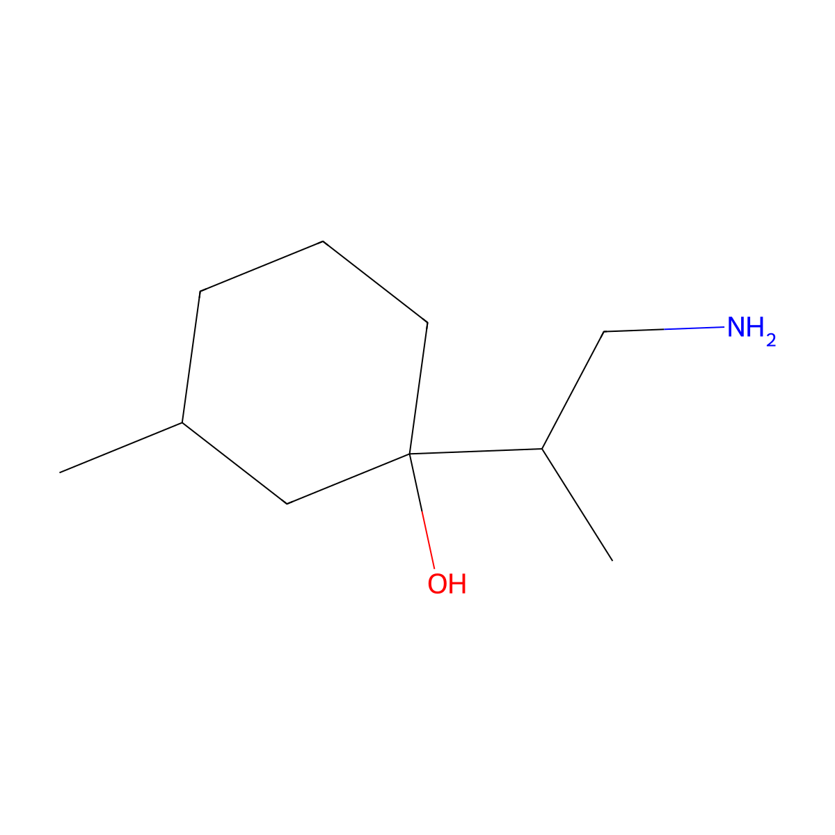 1-(1-Aminopropan-2-YL)-3-methylcyclohexan-1-OL molecular structure, CAS 1559320-16-9