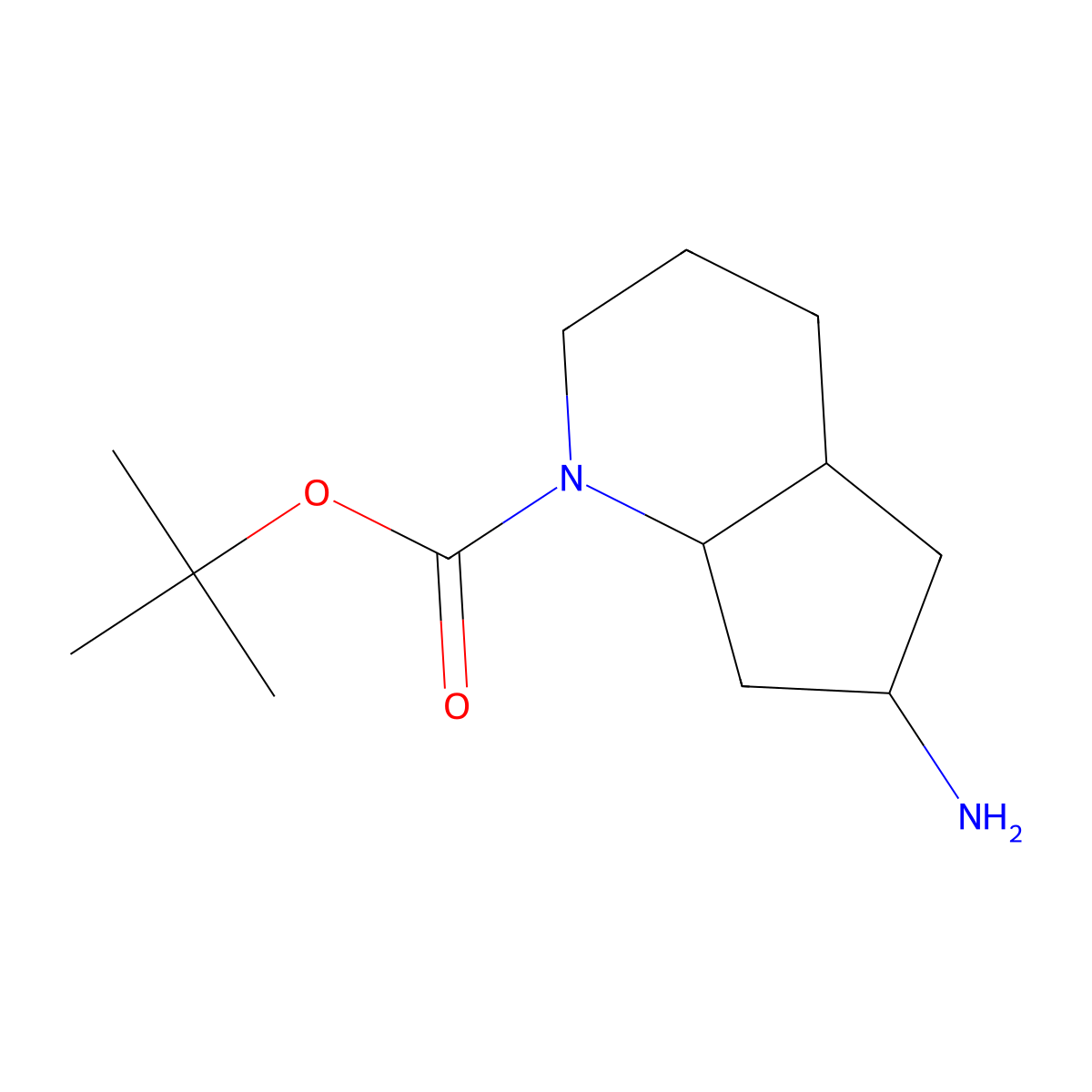 tert-Butyl 6-aminooctahydro-1H-cyclopenta[b]pyridine-1-carboxylate molecular structure, CAS 1559394-24-9