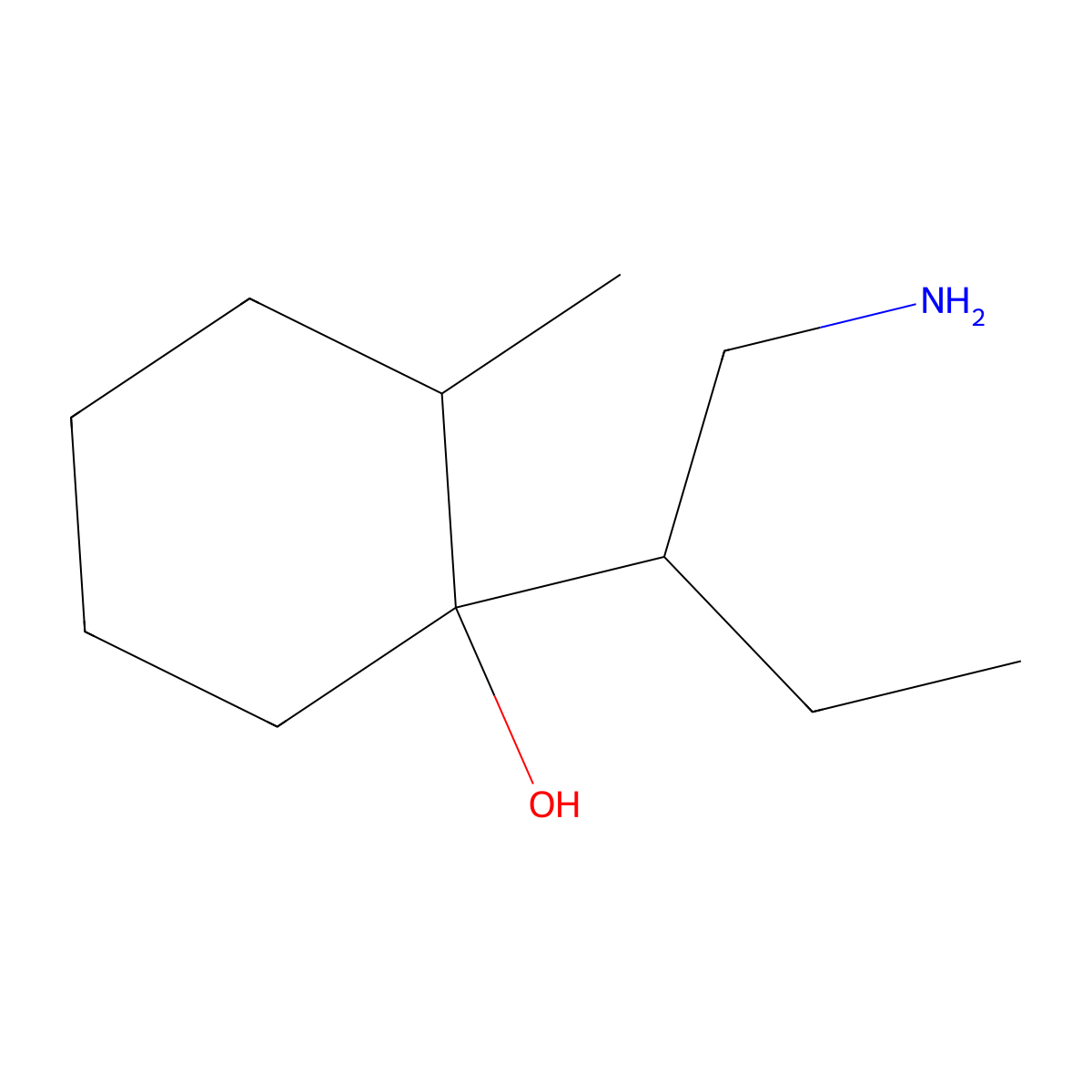 1-(1-Aminobutan-2-yl)-2-methylcyclohexan-1-ol molecular structure, CAS 1559437-07-8