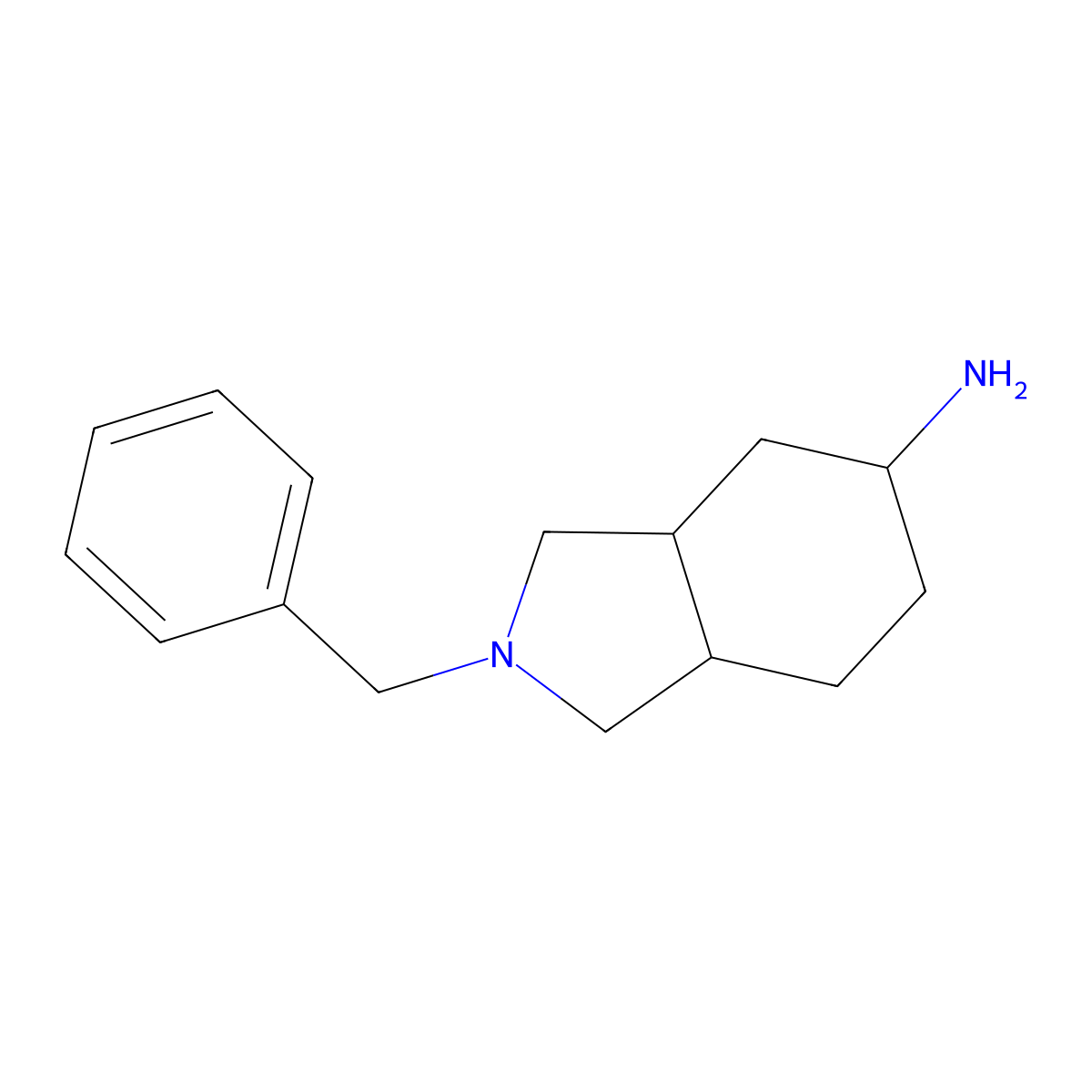 2-benzyl-octahydro-1H-isoindol-5-amine molecular structure, CAS 1559468-82-4