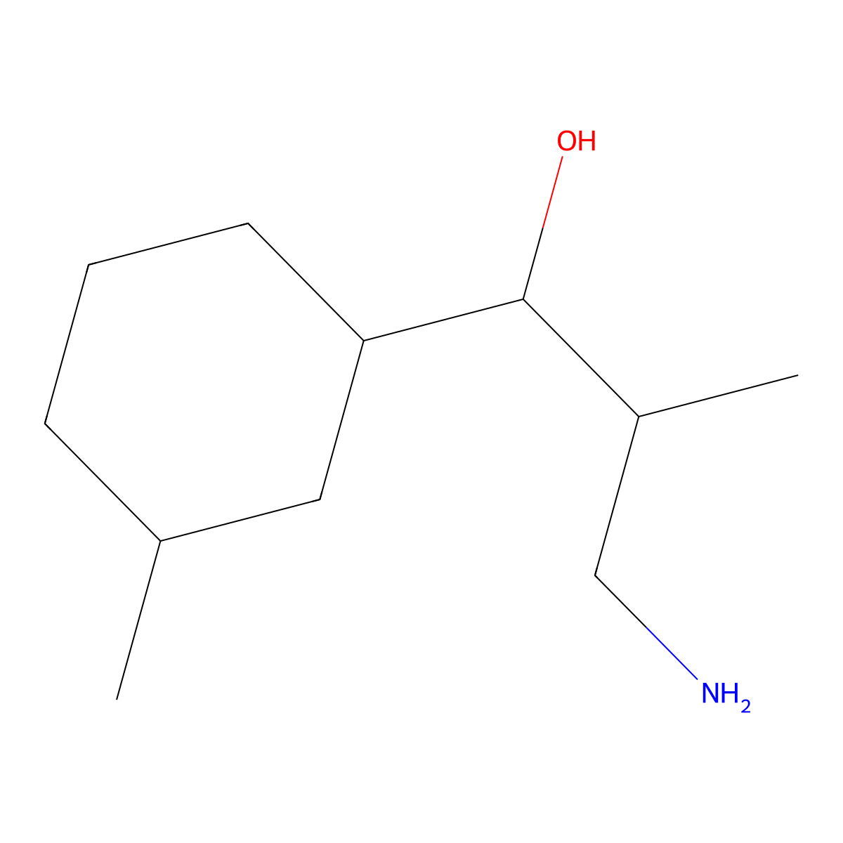3-Amino-2-methyl-1-(3-methylcyclohexyl)propan-1-ol molecular structure, CAS 1559476-80-0