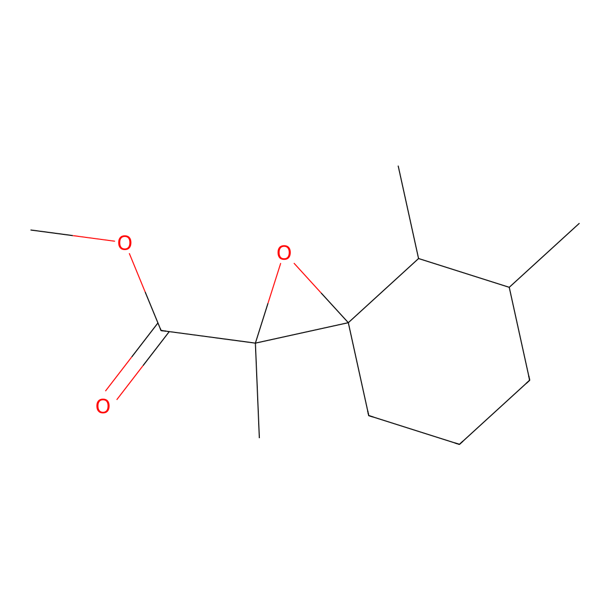 Methyl 2,4,5-trimethyl-1-oxaspiro[2.5]octane-2-carboxylate molecular structure, CAS 1559498-17-7