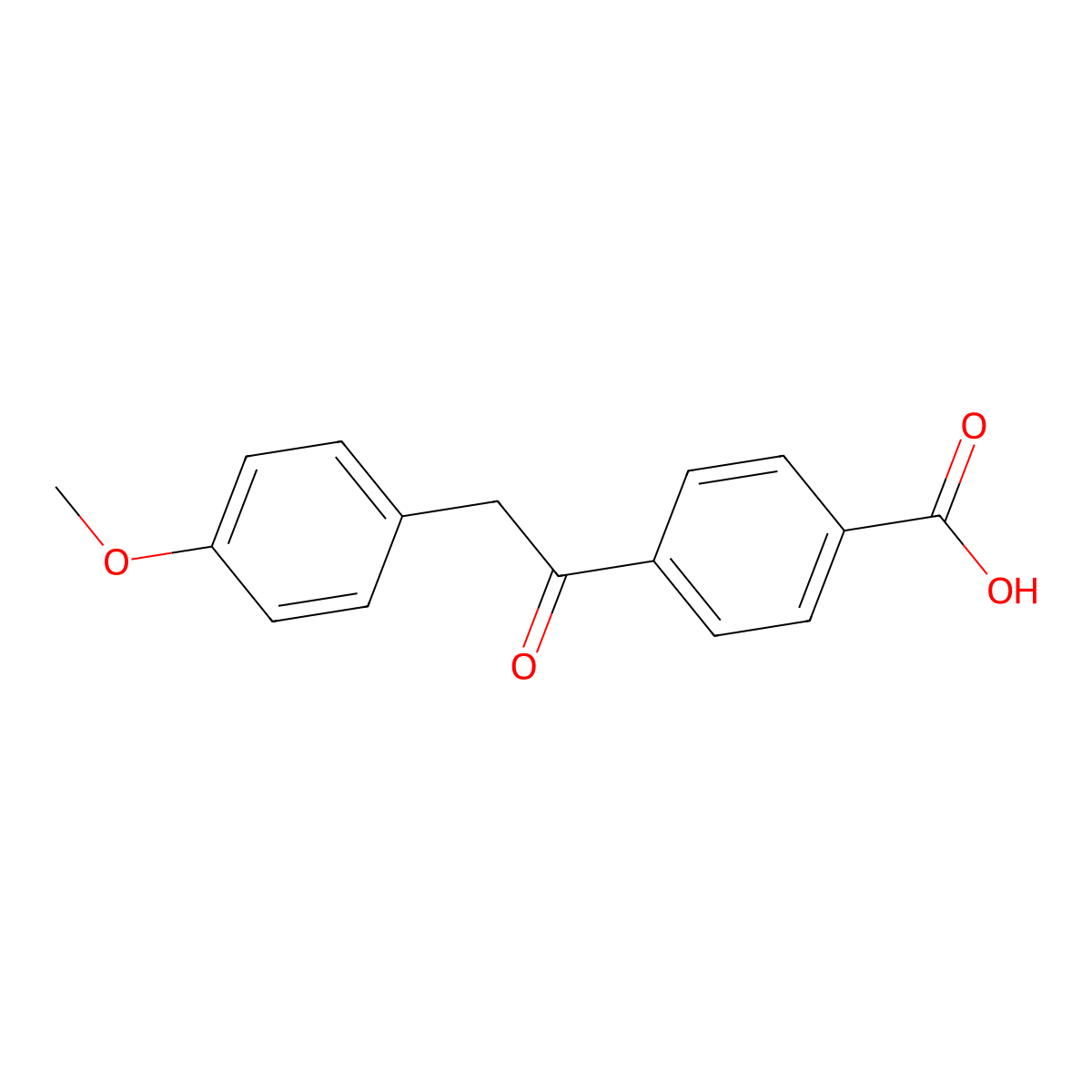 4-[2-(4-Methoxyphenyl)acetyl]benzoic acid molecular structure, CAS 1559518-65-8