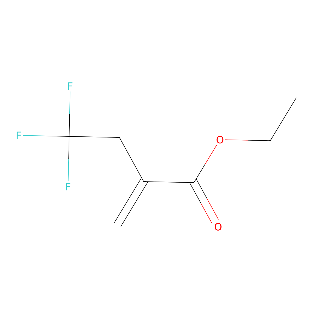 Ethyl 2-(2,2,2-trifluoroethyl)-2-propenoate molecular structure, CAS 155953-72-3