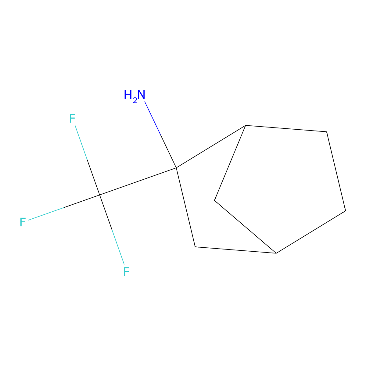 2-(Trifluoromethyl)bicyclo[2.2.1]heptan-2-amine molecular structure, CAS 1559544-31-8