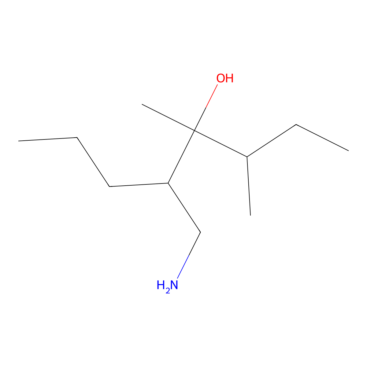 5-(Aminomethyl)-3,4-dimethyloctan-4-ol molecular structure, CAS 1559548-47-8