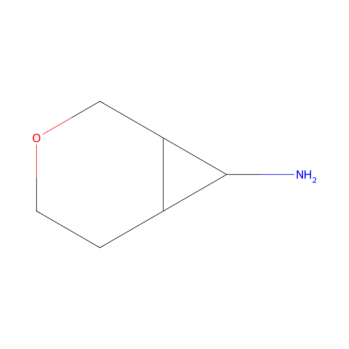 3-Oxabicyclo[4.1.0]heptan-7-amine molecular structure, CAS 1559558-88-1