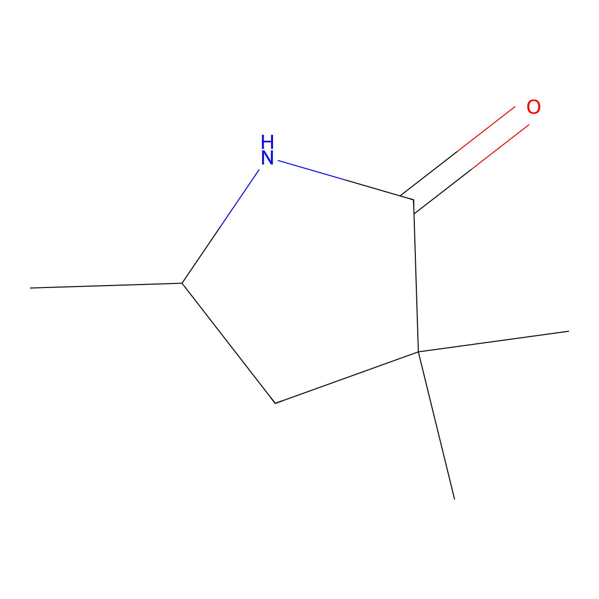 (5R)-3,3,5-trimethylpyrrolidin-2-one molecular structure, CAS 155956-25-5