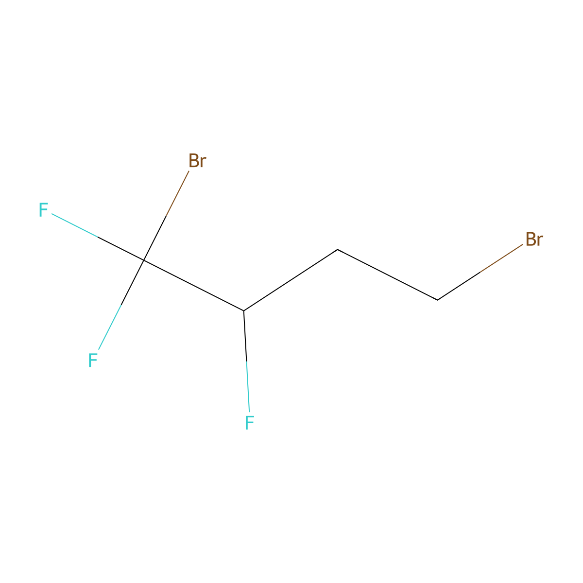 1,4-Dibromo-1,1,2-trifluorobutane molecular structure, CAS 155957-57-6